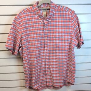 L.L. Bean Men's Comfort Stretch Chambray Shirt, Slightly Fitted SIze XL EUC